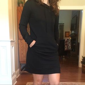 Black fabletics sweatshirt dress